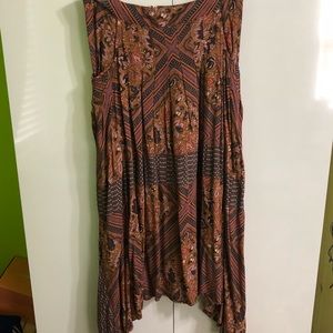 Free People Boho Midi Skirt